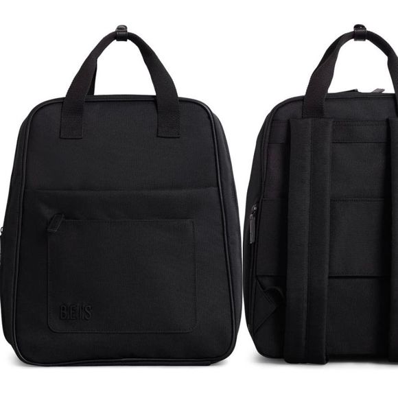 NWT BEIS The Expandable Backpack - Fall Collection in BLACK - Picture 1 of 11